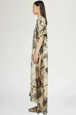 Discount Abito Lungo Stampa Tropicale Donna Abiti