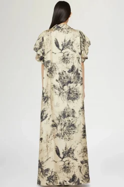 Discount Abito Lungo Stampa Tropicale Donna Abiti