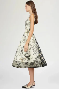 Online Abito Midi stampa Leopardata Donna Abiti