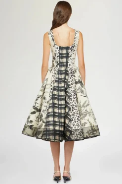 Online Abito Midi stampa Leopardata Donna Abiti