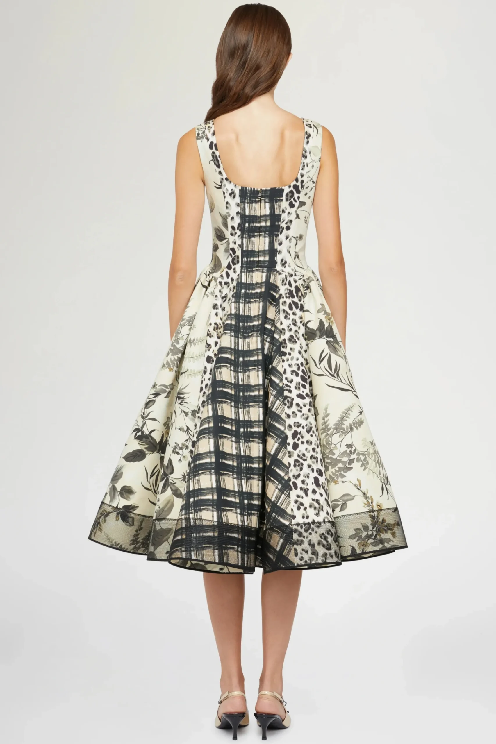 Online Abito Midi stampa Leopardata Donna Abiti