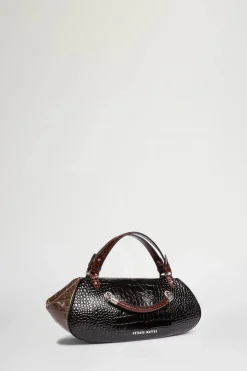 Clearance Borsa Antine Nera e Marrone Donna Borse