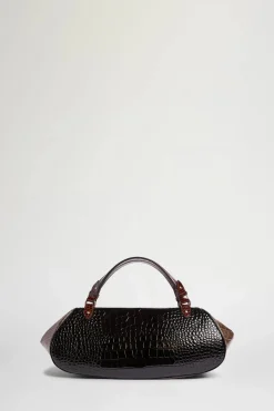 Clearance Borsa Antine Nera e Marrone Donna Borse