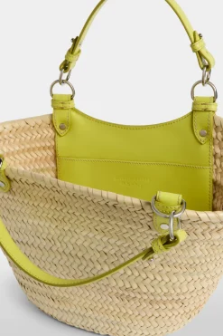 Best Borsa di Paglia Media Gialla Donna Borse
