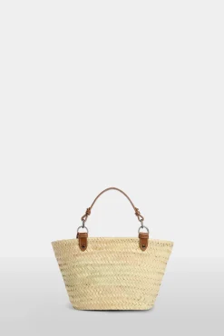 New Borsa di Paglia Media Marrone Donna Borse
