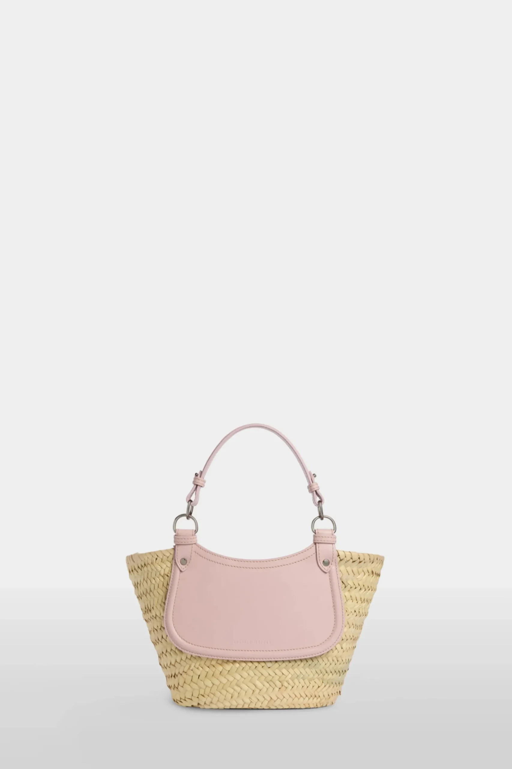 Fashion Borsa di Paglia Media Rosa Donna Borse