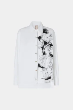 Best Camicia Bianca Ricami Neri Donna Camicie E Bluse