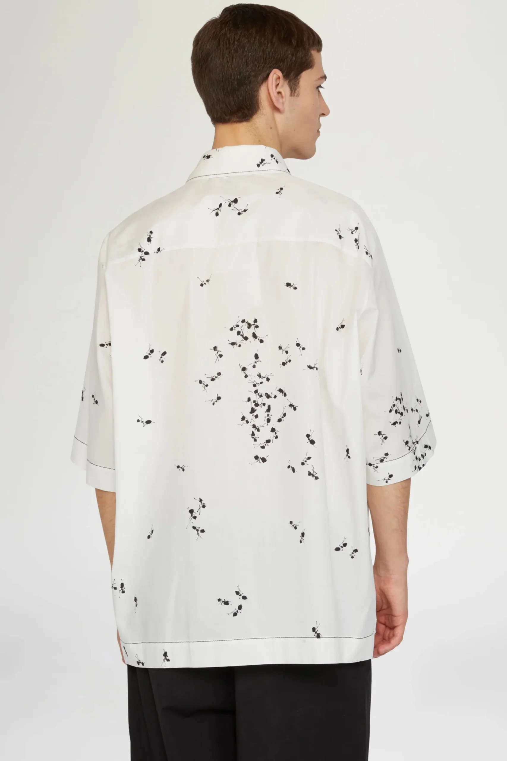 New Camicia con Stampa Formiche Uomo Uomo