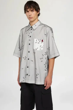 Sale Camicia con Stampa Formiche Uomo Uomo
