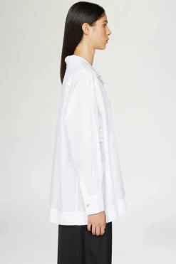Hot Camicia Cuore Spezzato Bianca Donna Camicie E Bluse