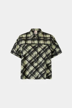 Online Camicia Maniche Corte Quadri Donna Camicie E Bluse