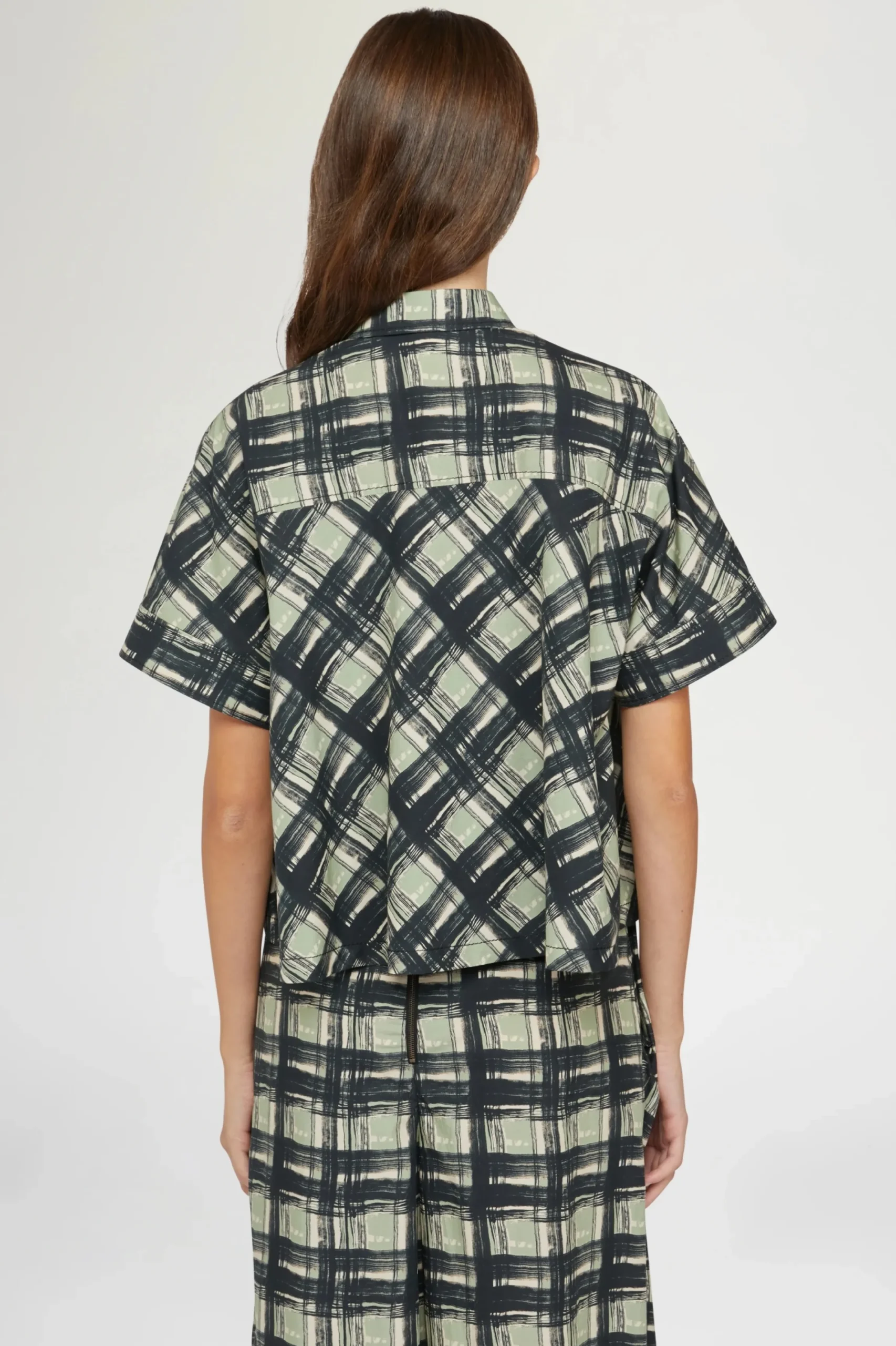 Online Camicia Maniche Corte Quadri Donna Camicie E Bluse