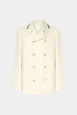 Online Cappotto Doppiopetto Crema Uomo Uomo