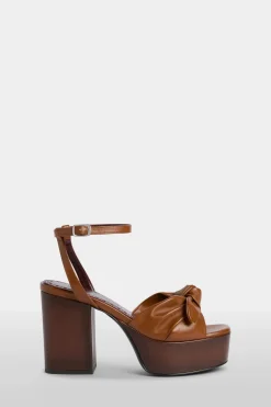 Sale Dana Marroni con Fiocco Donna Scarpe