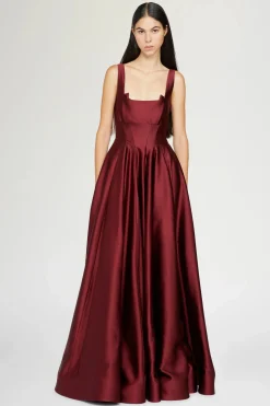 Online Eleonora Bordeaux Donna Abiti