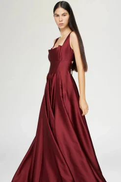 Online Eleonora Bordeaux Donna Abiti
