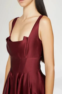 Online Eleonora Bordeaux Donna Abiti