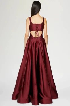 Online Eleonora Bordeaux Donna Abiti