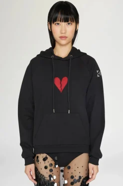Discount Felpa con cappuccio cuore spezzato Donna Magliette E Top|Uomo