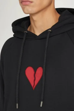 Discount Felpa con cappuccio cuore spezzato Donna Magliette E Top|Uomo