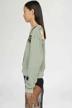 Hot Felpa Ibiscus Patchworks Donna Magliette E Top