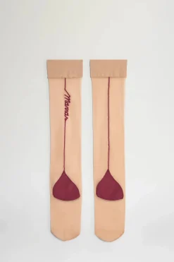 Best Gambaletti Nude e Bordeaux Donna Accessori Morbidi