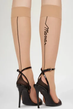 Clearance Gambaletti Nude e Neri Donna Accessori Morbidi
