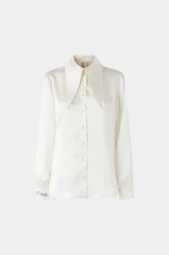 New Genziana Ivory Donna Camicie E Bluse