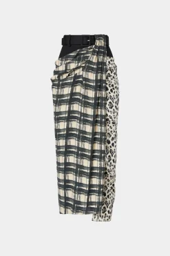 New Gonna in Seta Drappeggiata Donna Gonne
