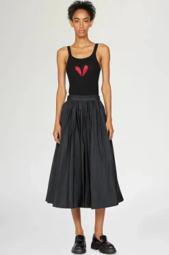 Sale Gonna Midi con Balze Donna Gonne