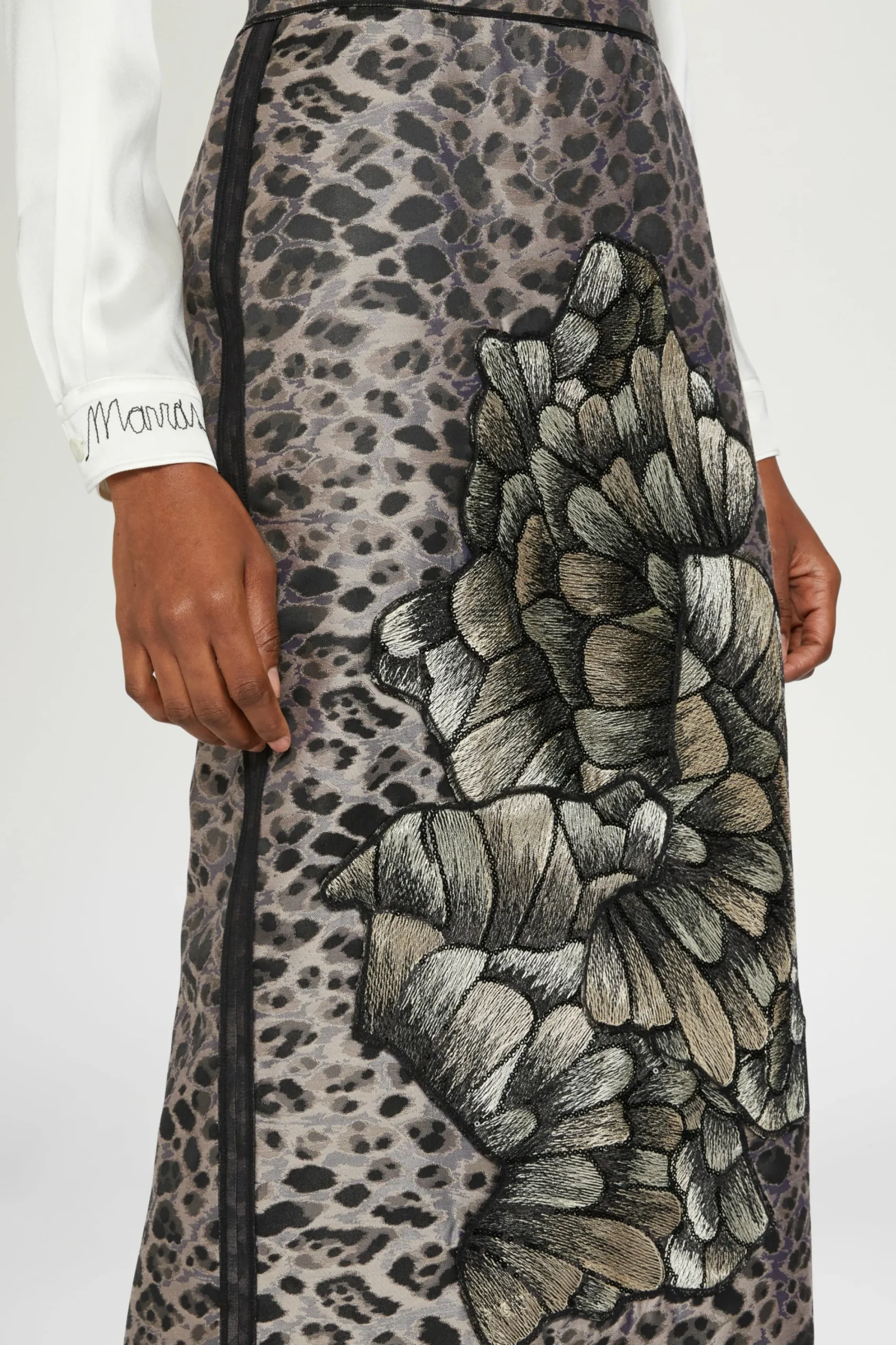 New Gonna Midi Stampa Animalier Donna Gonne
