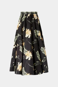 Outlet Gonna Midi Stampa Ibiscus Donna Gonne