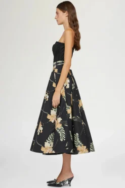 Outlet Gonna Midi Stampa Ibiscus Donna Gonne