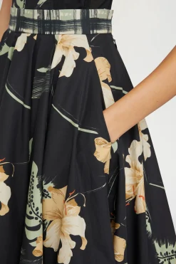 Outlet Gonna Midi Stampa Ibiscus Donna Gonne