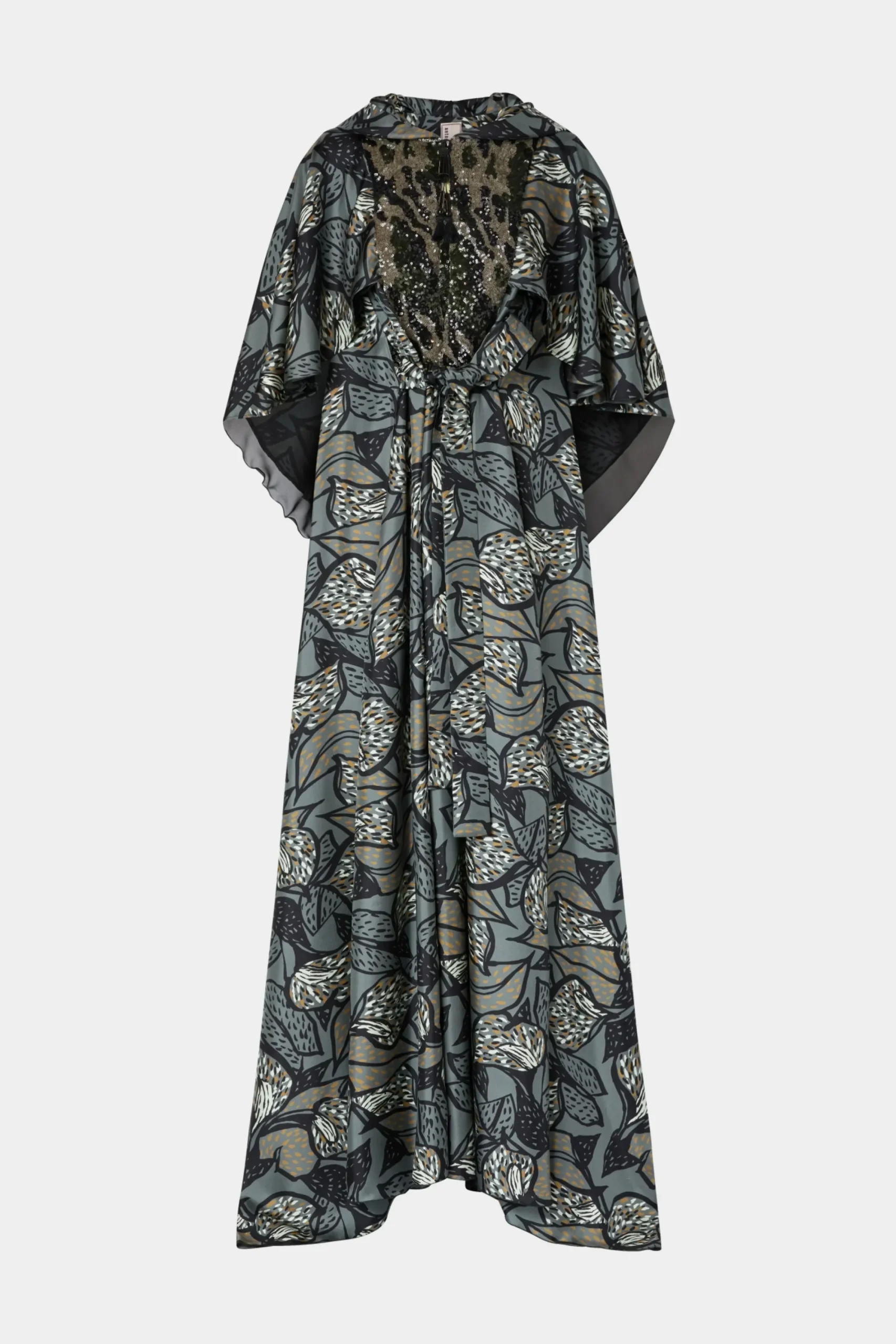 Outlet Maxi Abito Foresta Tropicale Donna Abiti