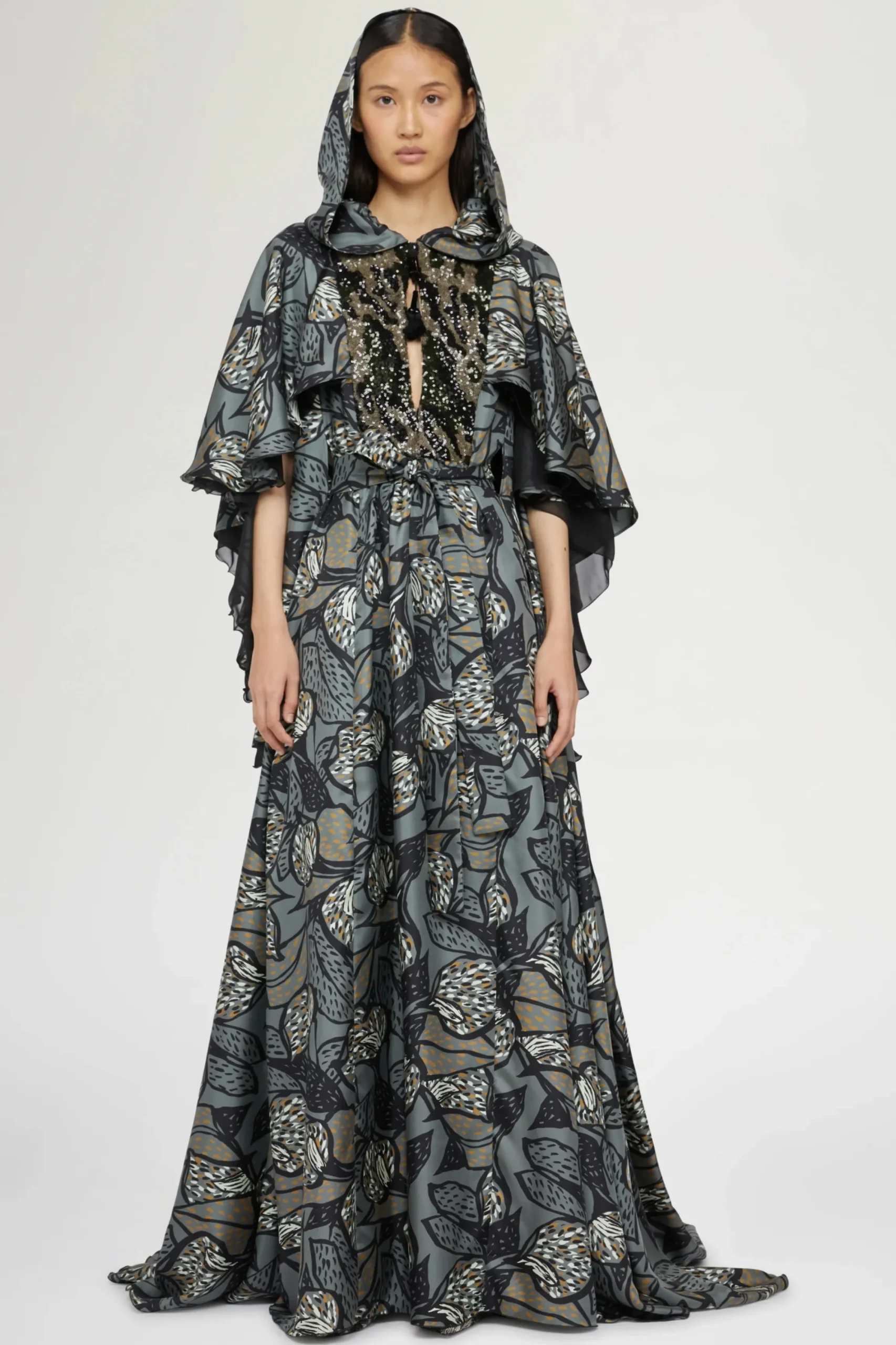 Outlet Maxi Abito Foresta Tropicale Donna Abiti
