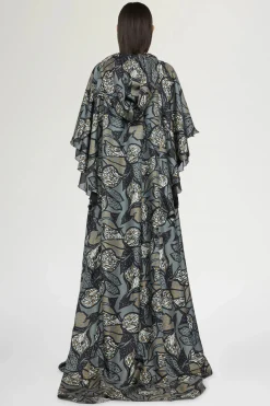 Outlet Maxi Abito Foresta Tropicale Donna Abiti