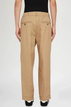 Hot Pantaloni di Cotone Beige Uomo Uomo