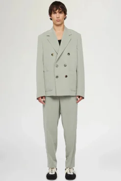 Best Pantaloni Dritti Verde Salvia Uomo Uomo