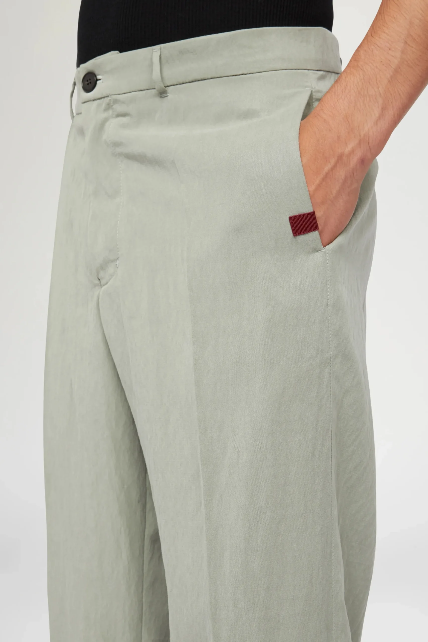 Best Pantaloni Dritti Verde Salvia Uomo Uomo
