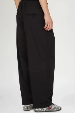 Discount Pantaloni Gamba Larga Neri Uomo Uomo