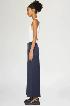 Outlet Pantaloni Larghi Blu Donna Pantaloni
