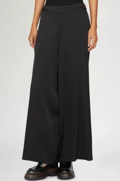 Hot Pantaloni Larghi Neri Donna Pantaloni