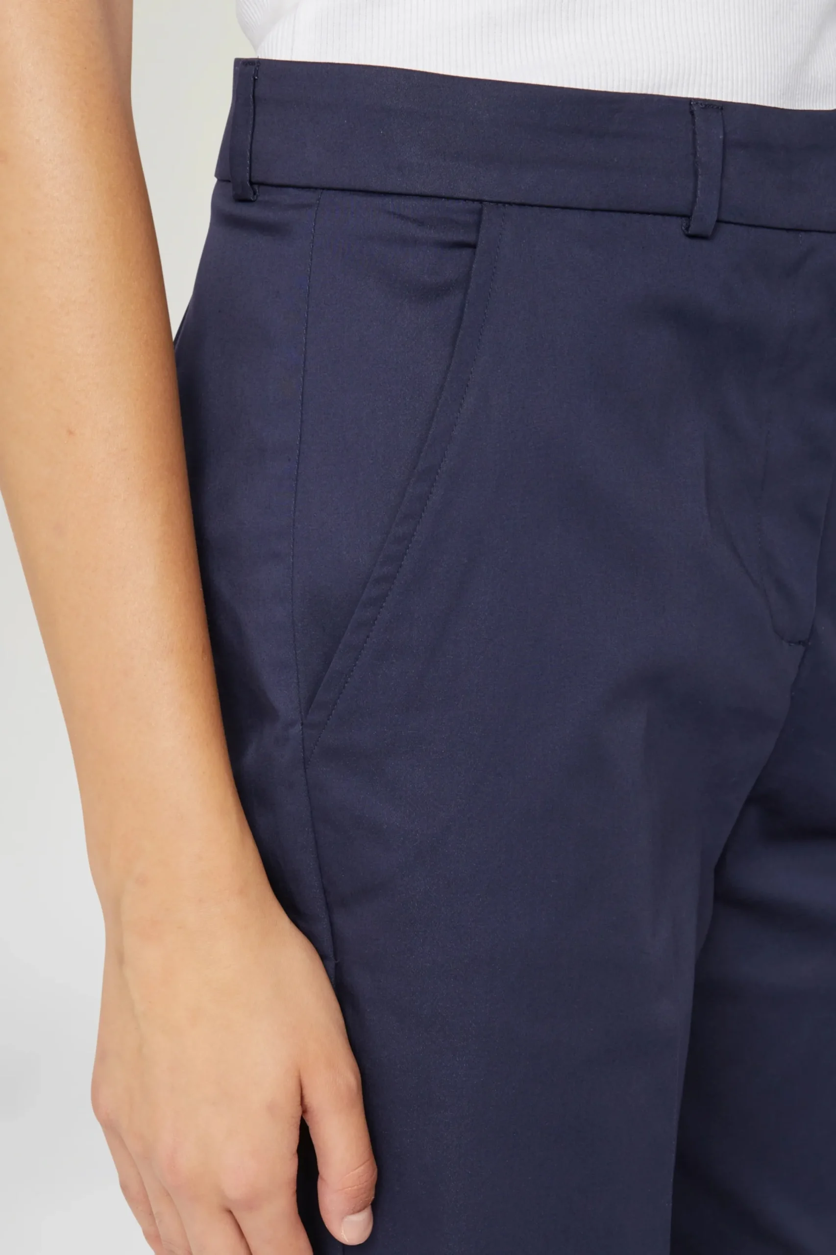Clearance Pantaloni Slim Blu Donna Pantaloni