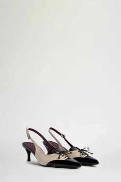 Online Slingback Nere & Ecrù Donna Scarpe