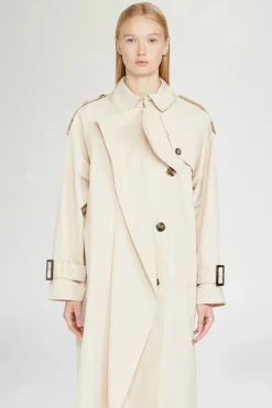 Fashion Trench Beige Donna Giacche E Capispalla