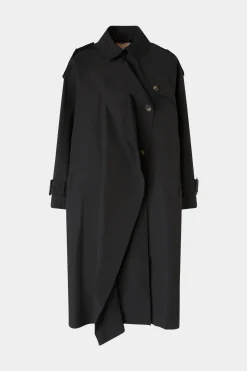 Online Trench Nero Donna Giacche E Capispalla