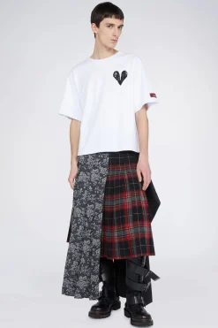 Hot T-shirt Cuore Bianca Uomo Uomo