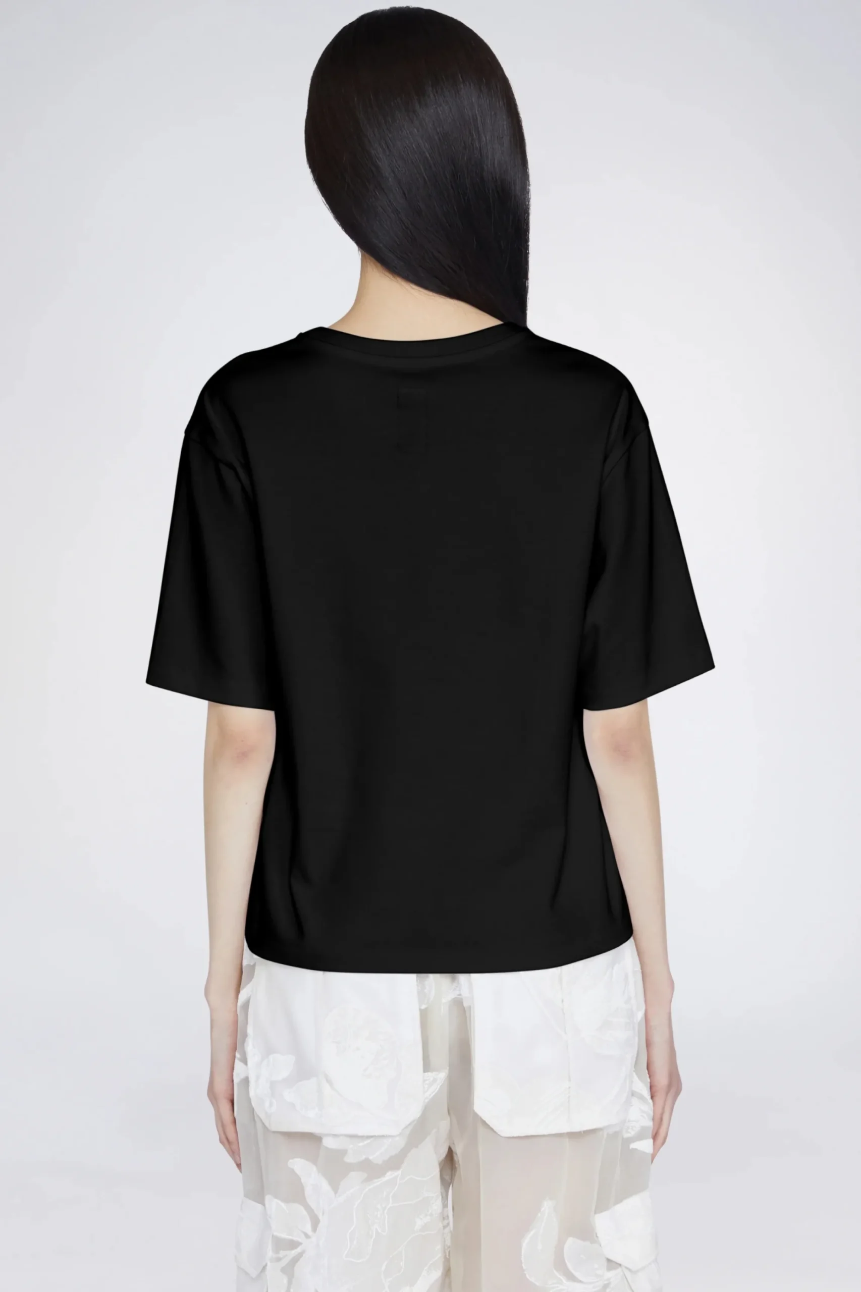 Clearance T-shirt Cuore Nera Donna Magliette E Top