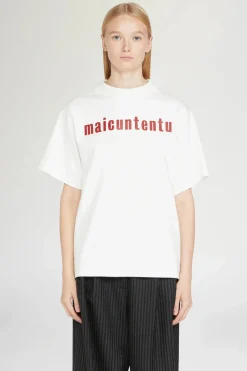 Online T-shirt Maicuntentu Bianca Donna Magliette E Top